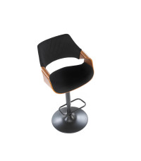 H124 hoker czarny / orzechowy (1p1szt)