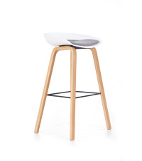 H86 hoker biało / popiel (1p2szt)