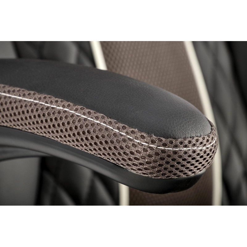 HAMLET fotel gabinetowy czarny / popielaty (1p1szt)