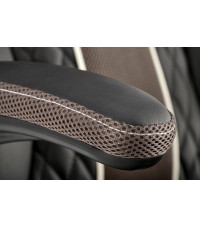 HAMLET fotel gabinetowy czarny / popielaty (1p1szt)