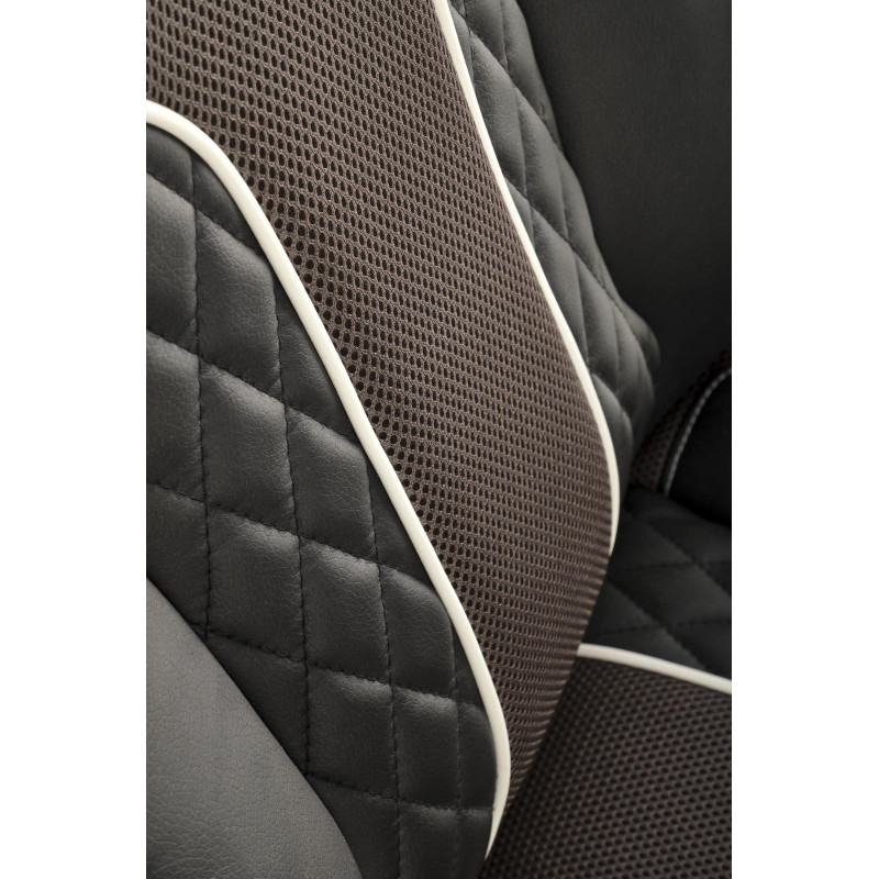 HAMLET fotel gabinetowy czarny / popielaty (1p1szt)