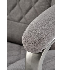 HELDER 2 fotel gabinetowy popielaty (1p1szt)