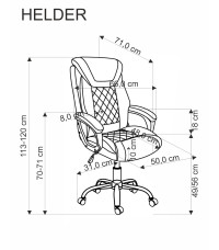 HELDER fotel gabinetowy czarny (1p1szt)