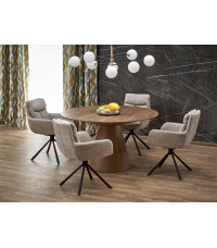 HENDERSON stół okrągły, orzechowy (2p1szt)