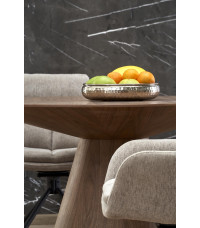 HENDERSON stół okrągły, orzechowy (2p1szt)