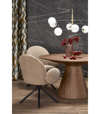 HENDERSON stół okrągły, orzechowy (2p1szt)