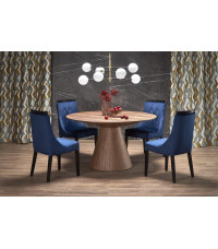 HENDERSON stół okrągły, orzechowy (2p1szt)