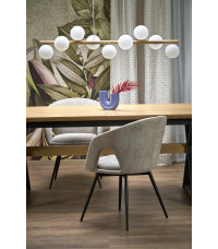 HENRY stół rozkładany, blat - naturalny, nogi - czarny