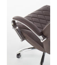 HILTON fotel gabinetowy czekoladowy