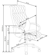 HILTON fotel gabinetowy czekoladowy