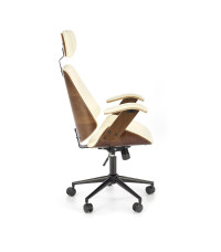 IGNAZIO fotel obrotowy, orzechowy-kremowy (1p1szt)