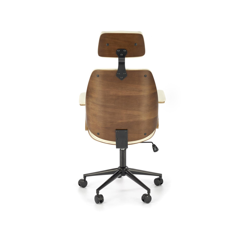 IGNAZIO fotel obrotowy, orzechowy-kremowy (1p1szt)