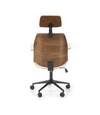 IGNAZIO fotel obrotowy, orzechowy-kremowy (1p1szt)