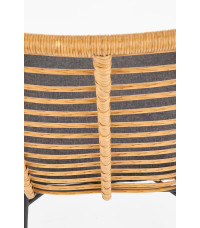 IKARO fotel czarny / naturalny / popielaty (1p4szt)