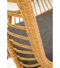 IKARO fotel czarny / naturalny / popielaty (1p4szt)