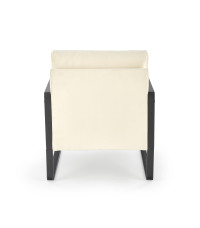 ILARIO fotel wypoczynkowy, czarny / naturalny (1p1szt)