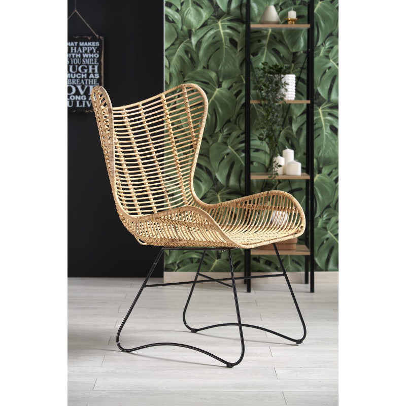 INDIANA fotel wypoczynkowy rattan naturalny (2p1szt)