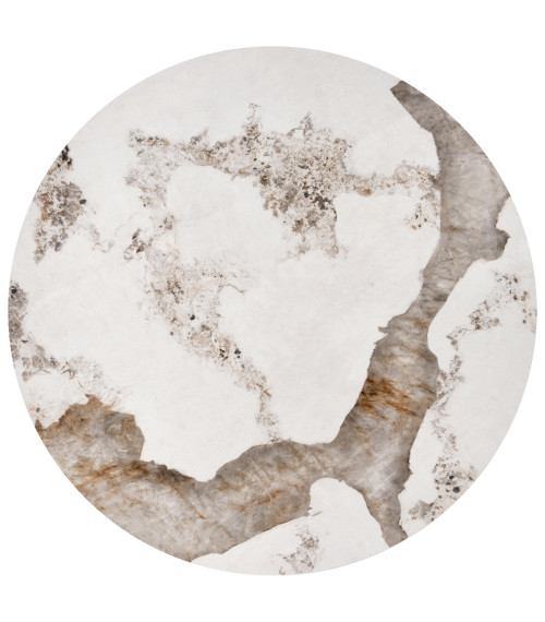 INES zestaw 2 ław, beżowy marmur / biały (1p1set)