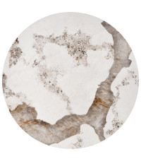 INES zestaw 2 ław, beżowy marmur / biały (1p1set)