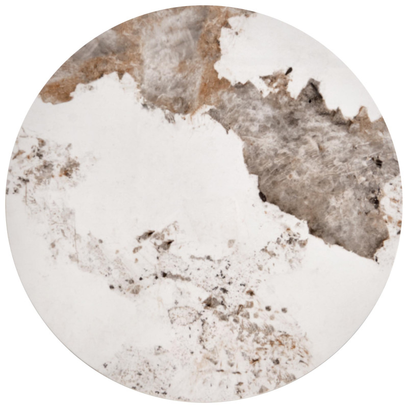 INES zestaw 2 ław, beżowy marmur / biały (1p1set)