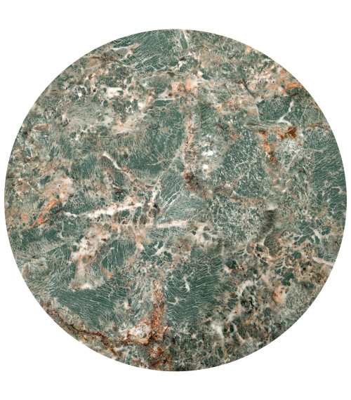 INES zestaw 2 ław, zielony marmur / czarny (1p1set)