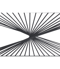 INFINITY 2  ława, popielaty marmur / czarny (2p1szt)