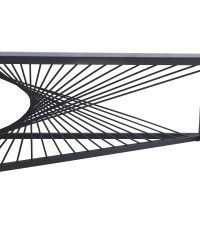 INFINITY 2  ława, popielaty marmur / czarny (2p1szt)