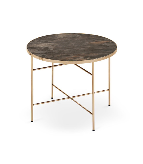 ISABELLE ława ciemny marmur / champagne (1p1szt)