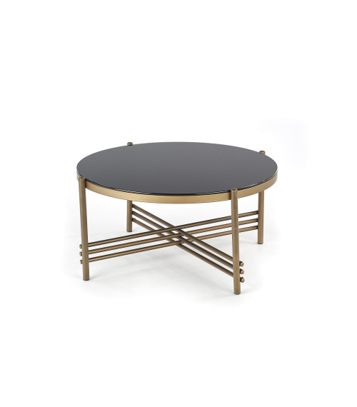 ISMENA ława stelaż - złoty, blat - czarny (1p1szt)