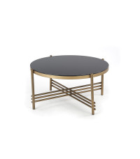 ISMENA ława stelaż - złoty, blat - czarny (1p1szt)