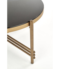 ISMENA ława stelaż - złoty, blat - czarny (1p1szt)