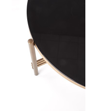 ISMENA ława stelaż - złoty, blat - czarny (1p1szt)