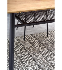 JACKSON stół, blat - dąb złoty, noga - czarny (2p1szt)