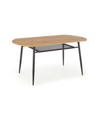 JACKSON stół, blat - dąb złoty, noga - czarny (2p1szt)