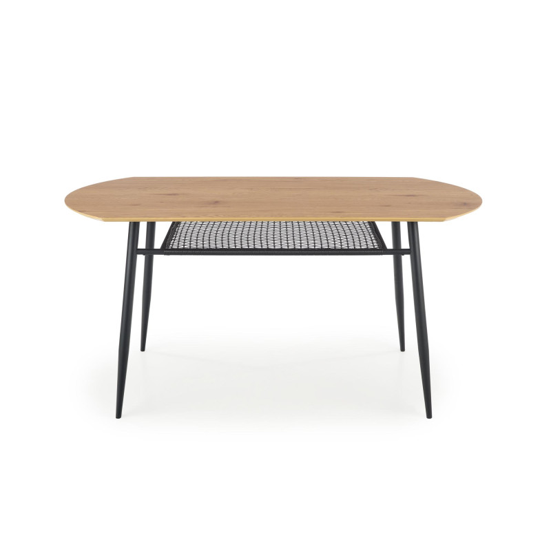 JACKSON stół, blat - dąb złoty, noga - czarny (2p1szt)