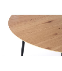 JACKSON stół, blat - dąb złoty, noga - czarny (2p1szt)