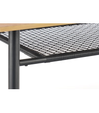 JACKSON stół, blat - dąb złoty, noga - czarny (2p1szt)