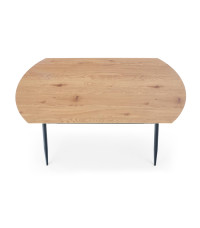 JACKSON stół, blat - dąb złoty, noga - czarny (2p1szt)