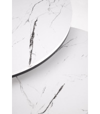 JAVA zestaw 2 ław, biały marmur / czarny (1p1szt)