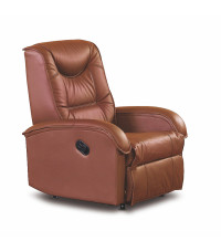 JEFF fotel brązowy ekoskóra