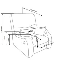JEFF fotel czarny ekoskóra