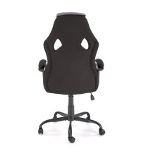 JENSEN fotel gabinetowy, czarny - popielaty - czerwony