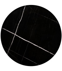 JULIETA zestaw 2 ław, czarny marmur / czarny (1p1szt)