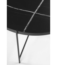 JULIETA zestaw 2 ław, czarny marmur / czarny (1p1szt)