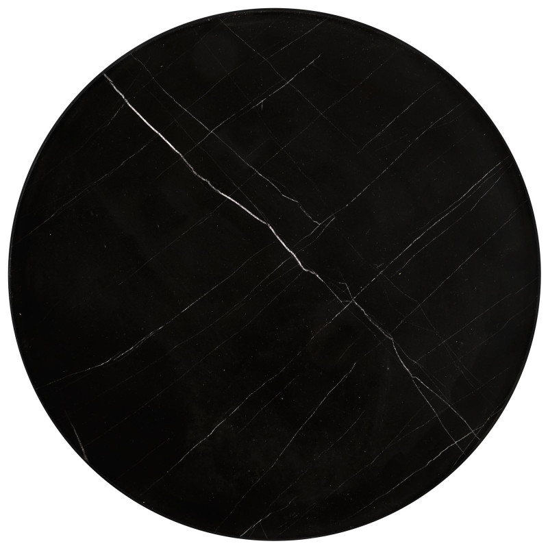 JULIETA zestaw 2 ław, czarny marmur / czarny (1p1szt)