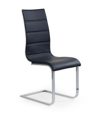 K104 krzesło czarny/biały ekoskóra (2p4szt)