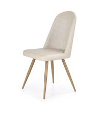 K214 krzesło ciemny kremowy / dąb miodowy (2p4szt)