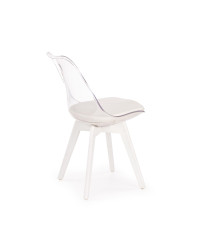 K245 krzesło bezbarwny / biały (1p2szt)