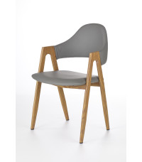 K247 krzesło popiel-dąb miodowy (1p2szt)