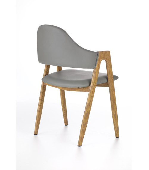 K247 krzesło popiel-dąb miodowy (1p2szt)